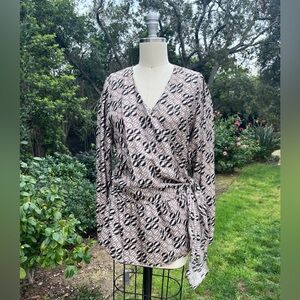 Piazza Sempione silk wrap blouse  - Italian size 46